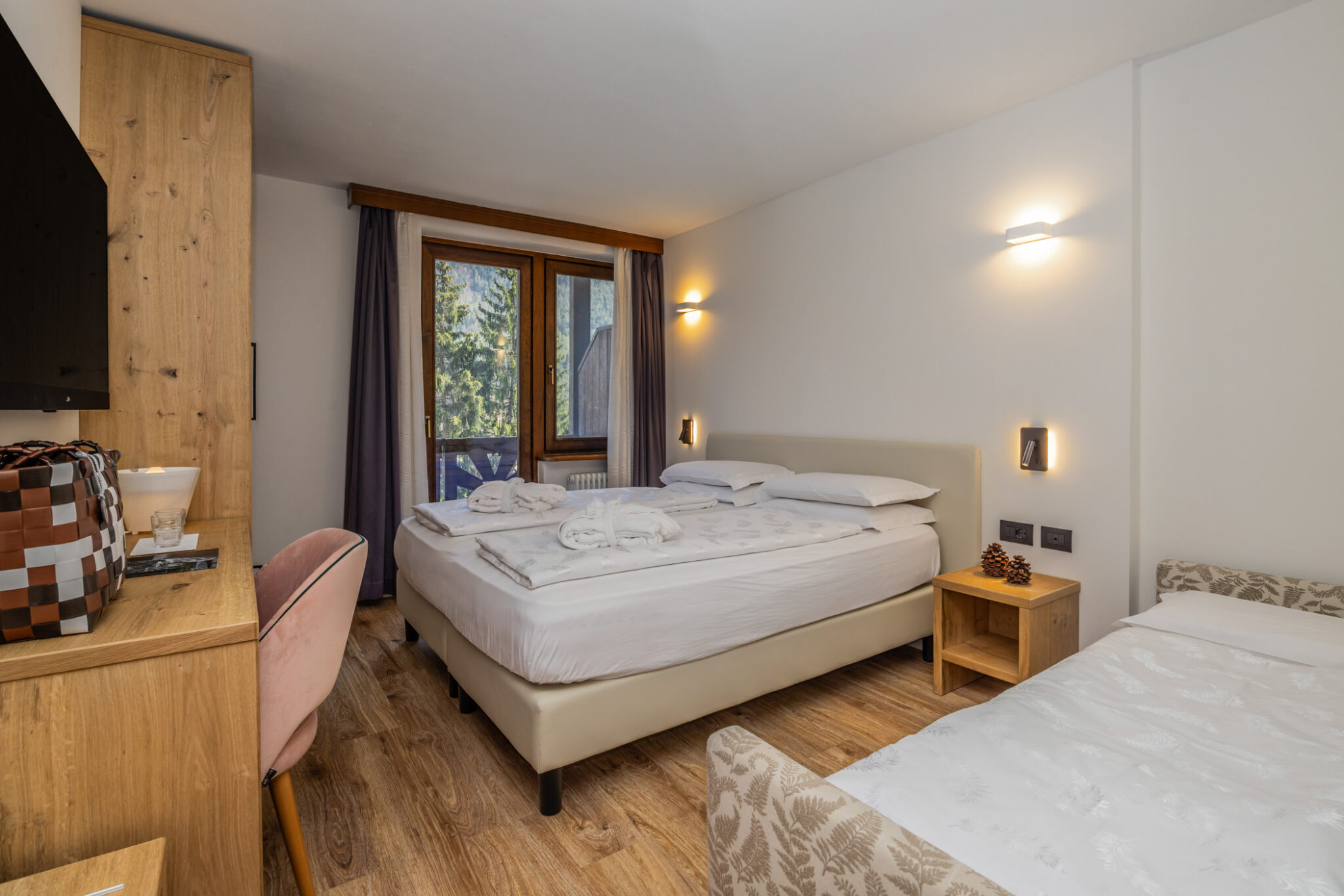 Camera family classic con mobilio moderno